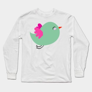 Cute Flying Bird Long Sleeve T-Shirt